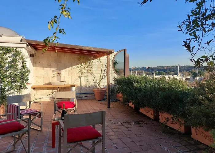 Beautiful Loft In Ponte Milvio With Terrace Apartamento